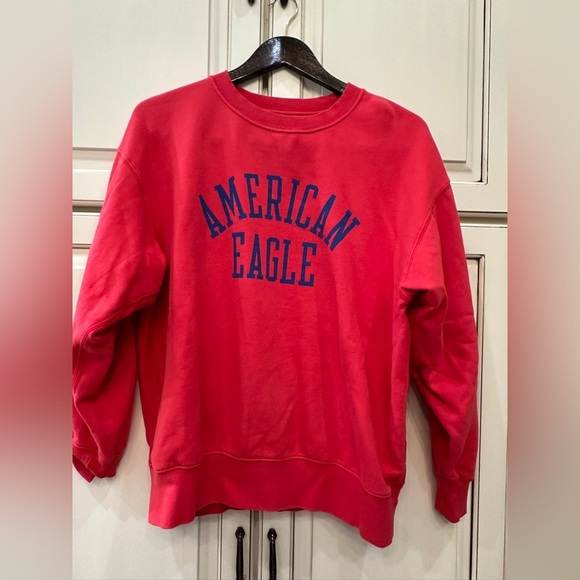 American Eagle Outfitters Sweaters - Women's American Eagle Outfitters Bold Red Crewneck Sweater